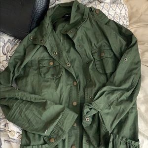 Oversized Army Green Cargo Jacket